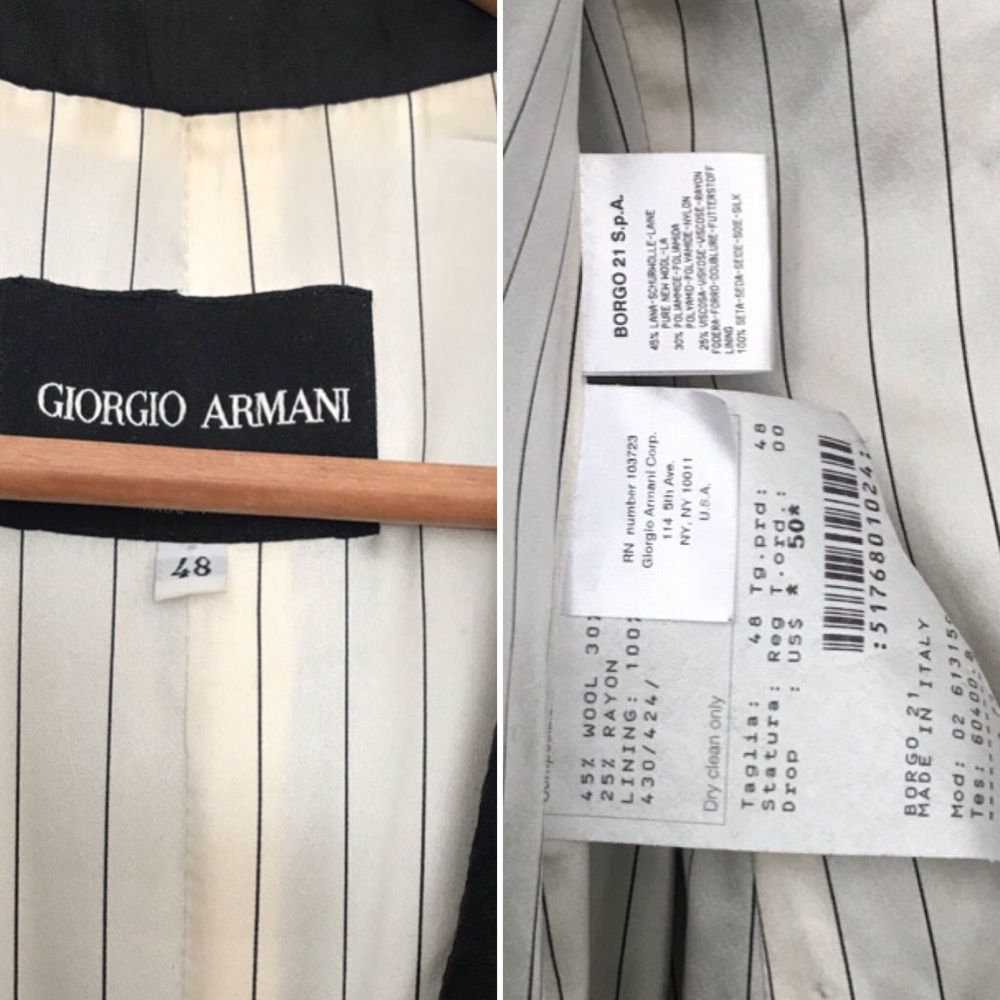 Giorgio Armani Silk Tailored Blazer - Picture 9 of 16